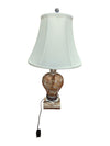 Vintage Porcelain Amphora Table Lamp with Shade
