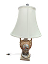 Vintage Porcelain Amphora Table Lamp with Shade
