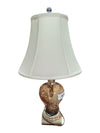 Vintage Porcelain Amphora Table Lamp with Shade