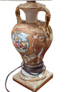 Vintage Porcelain Amphora Table Lamp with Shade