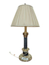 Vintage Marble-Style Column Table Lamp