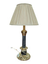 Vintage Marble-Style Column Table Lamp