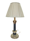 Vintage Marble-Style Column Table Lamp