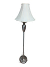 Vintage Pewter-Tone Urn Style Floor Lamp