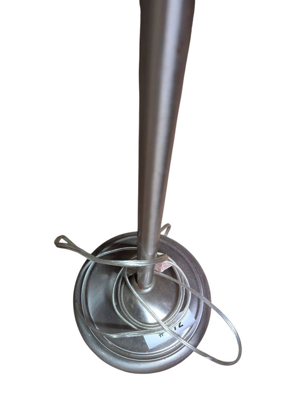 Vintage Pewter-Tone Urn Style Floor Lamp
