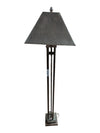 Traditional Metal Floor Lamp with Square Shade
