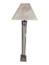 Traditional Metal Floor Lamp with Square Shade