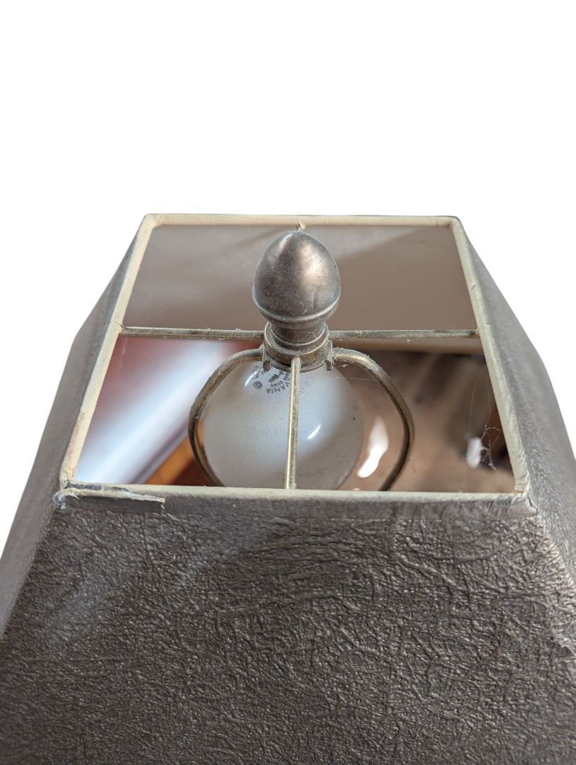 Traditional Metal Floor Lamp with Square Shade