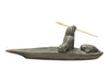 Signed “Thory Canada” Inuit-Style Hunter in Kayak Sculpture