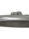 Signed “Thory Canada” Inuit-Style Hunter in Kayak Sculpture