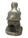 Vintage Inuit-Style Carved Stone Figure with Hand Tool