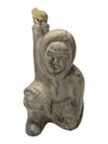 Signed “Thory Canada” Inuit-Style Hunter with Harpoon Sculpture