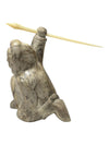 Signed “Thory Canada” Inuit-Style Hunter with Harpoon Sculpture