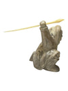 Signed “Thory Canada” Inuit-Style Hunter with Harpoon Sculpture
