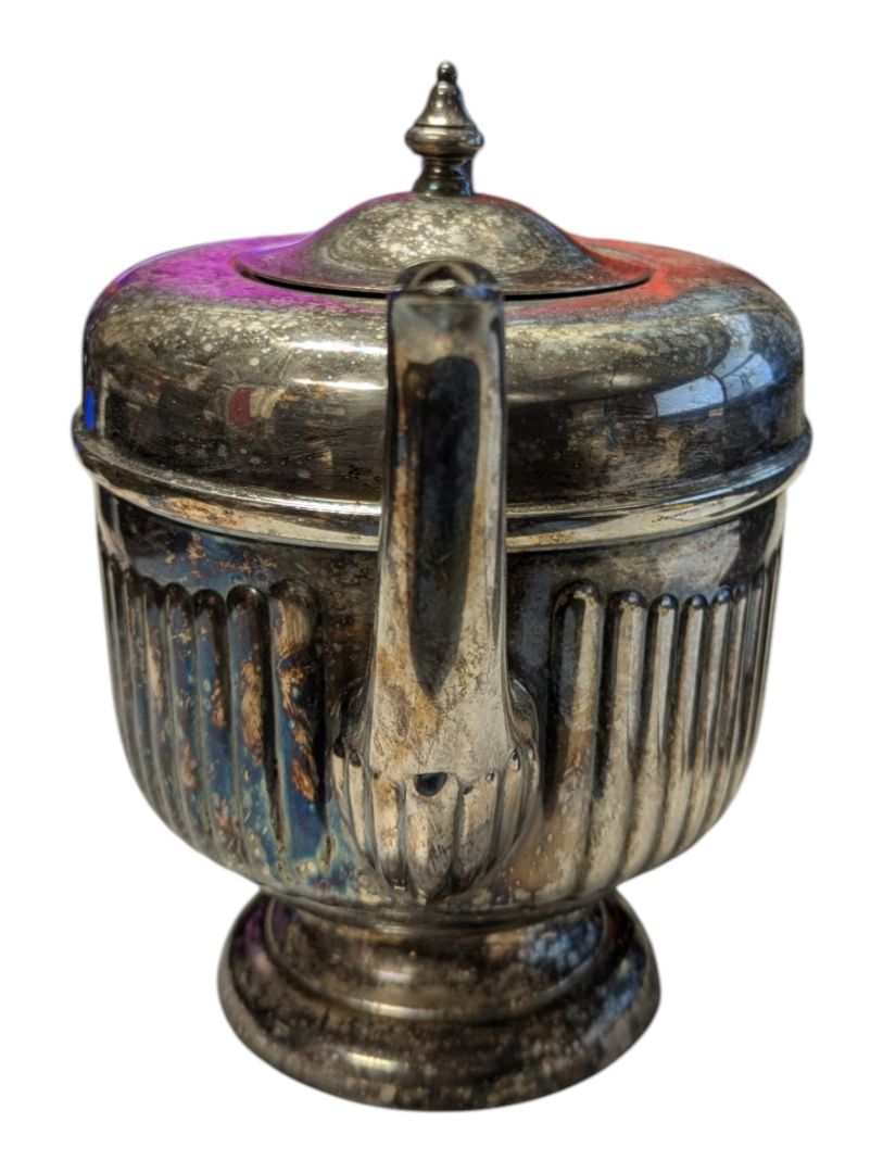 E.P. Copper Viking Plate Silver-Plated Teapot