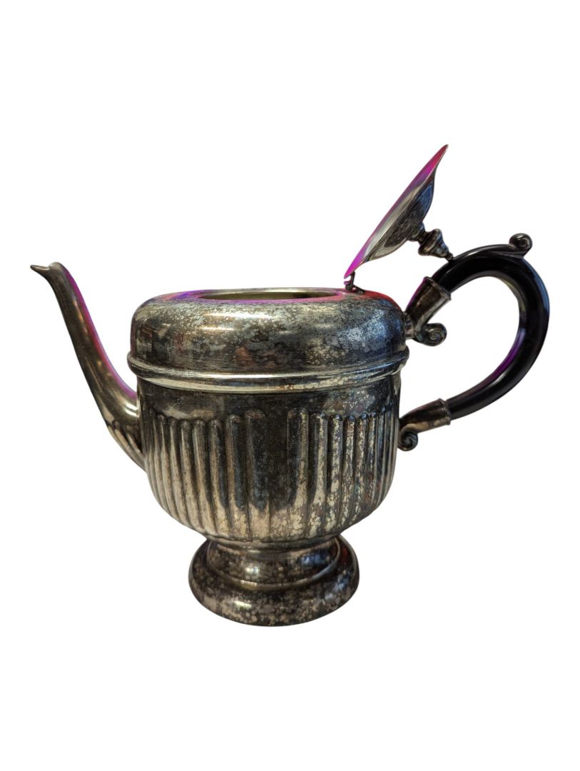 E.P. Copper Viking Plate Silver-Plated Teapot