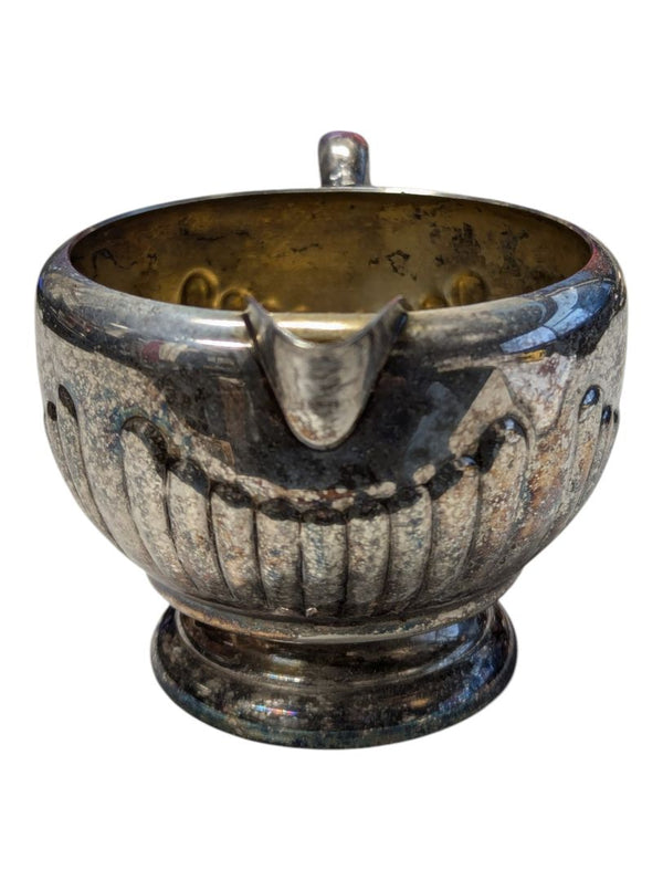 Viking Plate E.P. Copper Cream & Sugar Set with Tray