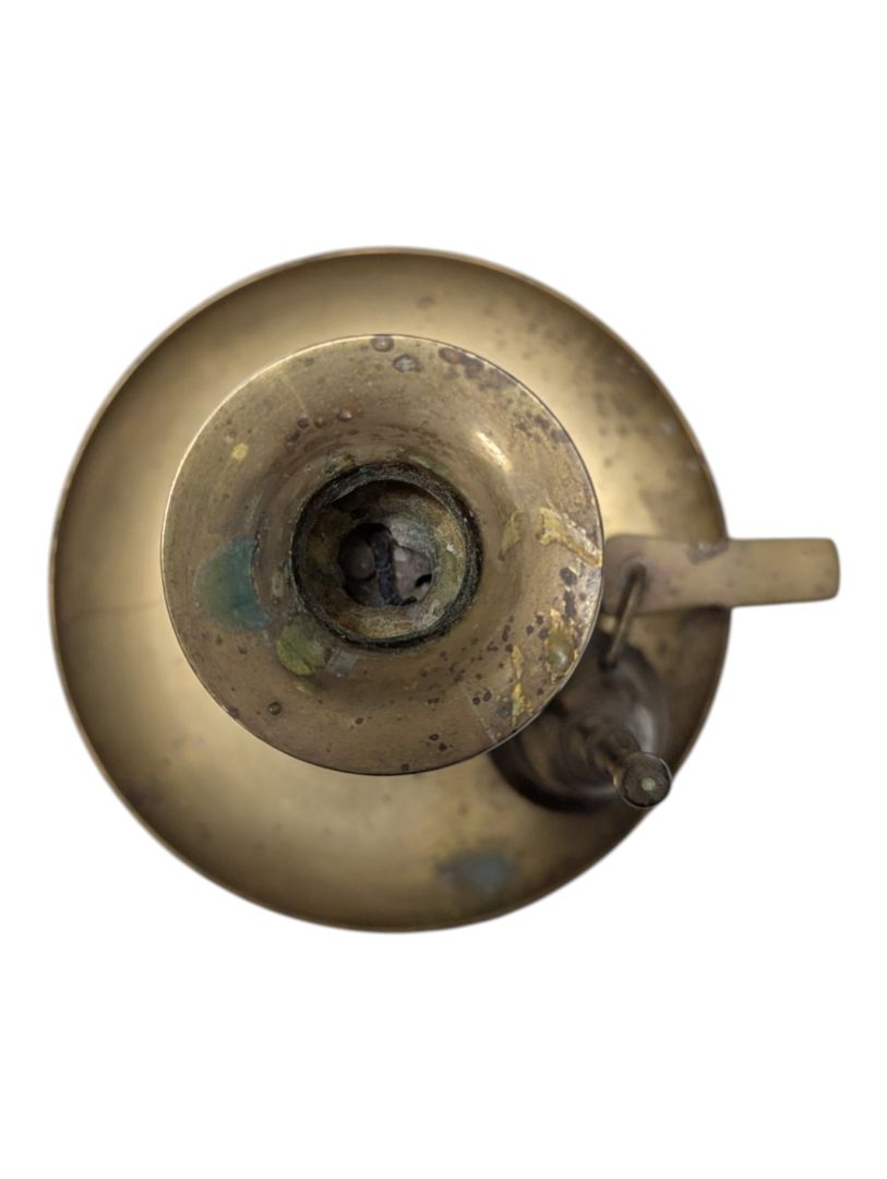 Vintage Brass Chamberstick Candle Holder with Snuffer