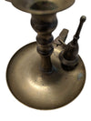 Vintage Brass Chamberstick Candle Holder with Snuffer