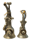 Pair of Vintage Cast Metal Hand-Crank Meat Grinders