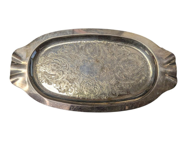 Viking Plate E.P. Copper Cream & Sugar Set with Tray