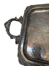Old English Reproduction Silver-Plated Serving Tray