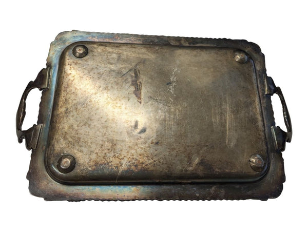 Old English Reproduction Silver-Plated Serving Tray