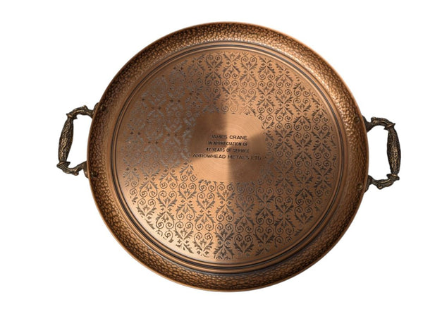 Vintage Old English Reproduction Silver-Plated Tray