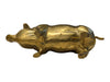 Vintage Solid Brass Pig Figurine