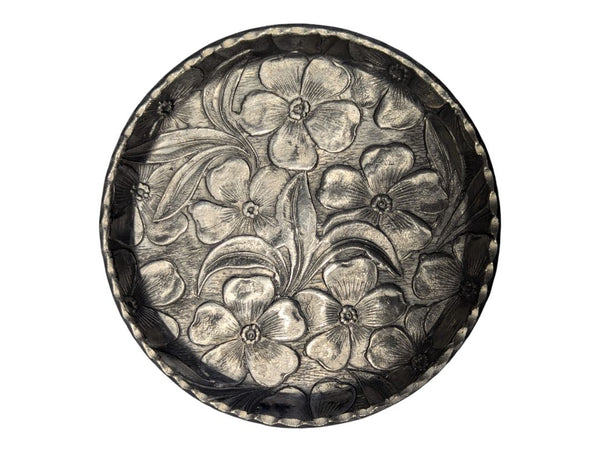 Set of 4 Everlast Forged Aluminum Floral Dishes