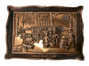 Pair of Vintage Coppercraft Guild “Maple Sugar Time” Wall Plaques