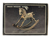 Vintage Sears Canada Brass Rocking Horse
