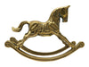 Vintage Sears Canada Brass Rocking Horse