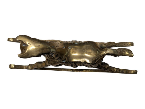 Vintage Sears Canada Brass Rocking Horse