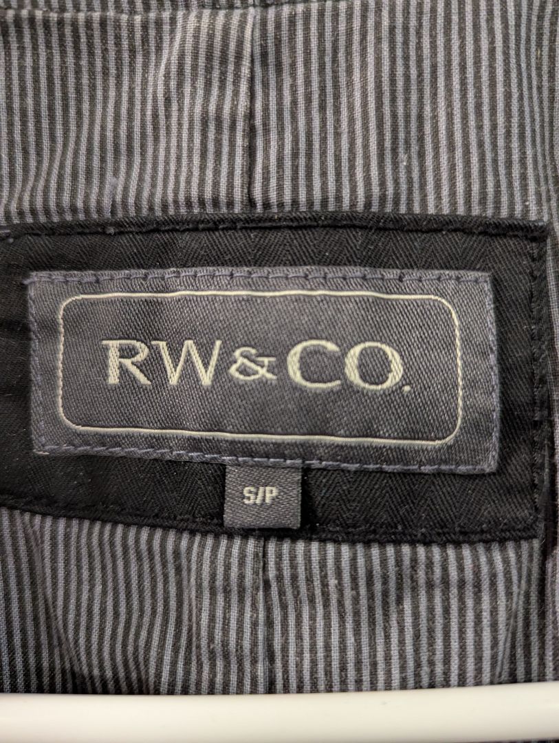 RW&CO Black Cotton Vest Size S