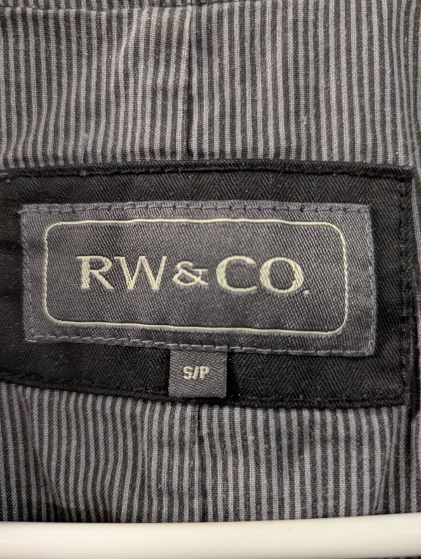 RW&CO Black Cotton Vest Size S