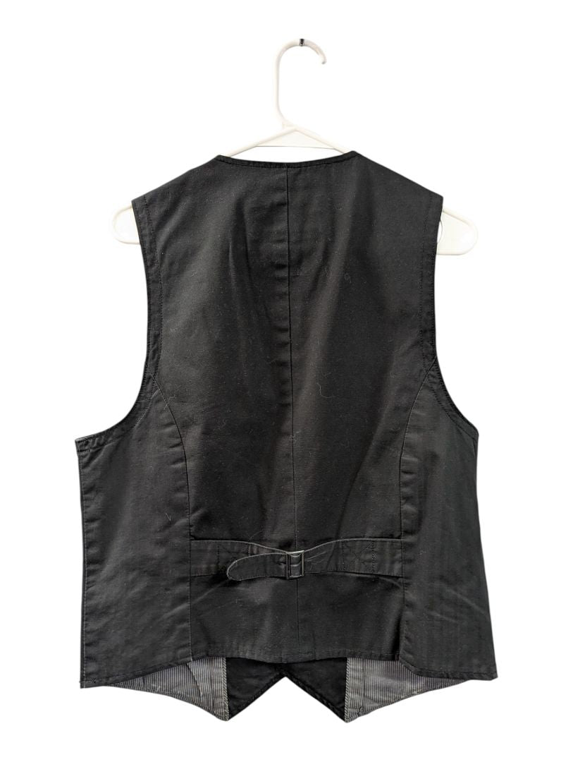 RW&CO Black Cotton Vest Size S