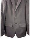 Alfred Sung Men’s Charcoal Pinstripe Wool Suit
