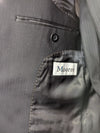 Alfred Sung Men’s Charcoal Pinstripe Wool Suit