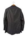Alfred Sung Men’s Charcoal Pinstripe Wool Suit