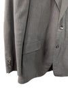 Custom Men’s Charcoal Pinstripe Suit – Size Medium