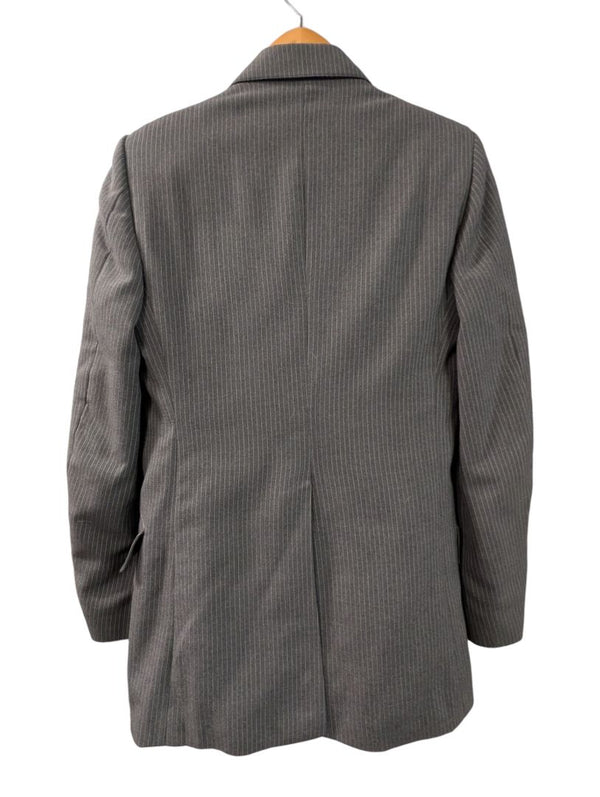 Custom Men’s Charcoal Pinstripe Suit – Size Medium