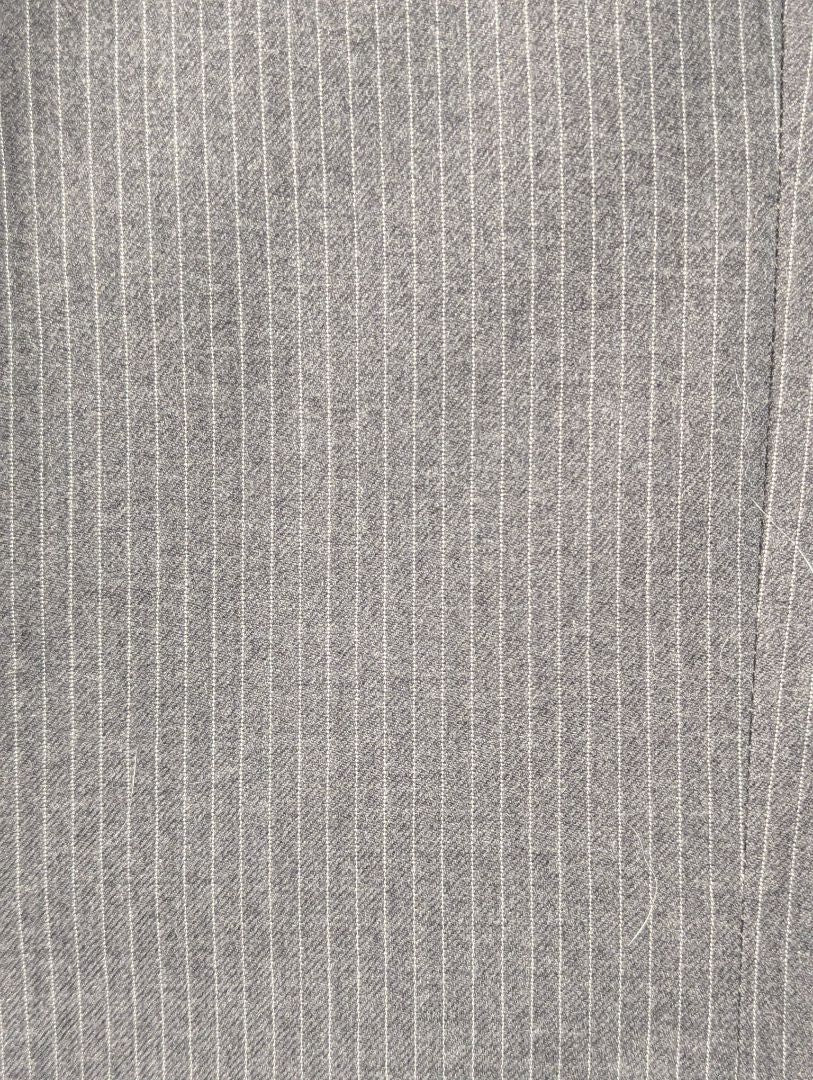 Custom Men’s Charcoal Pinstripe Suit – Size Medium