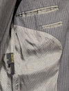 Custom Men’s Charcoal Pinstripe Suit – Size Medium