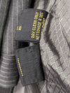 Custom Men’s Charcoal Pinstripe Suit – Size Medium