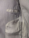 Custom Men’s Charcoal Pinstripe Suit – Size Medium