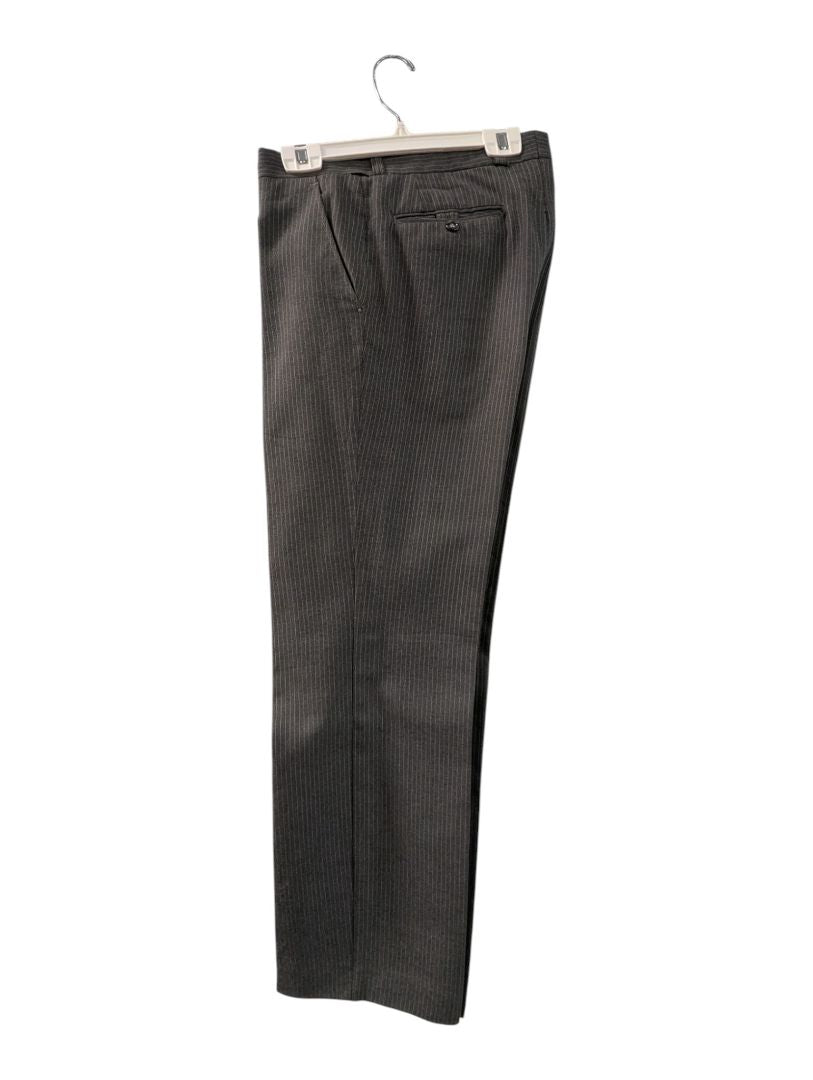 Custom Men’s Charcoal Pinstripe Suit – Size Medium