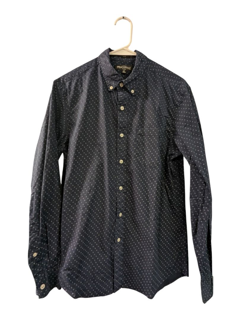 J.Crew Mercantile Flex Men’s Patterned Shirt – Size M