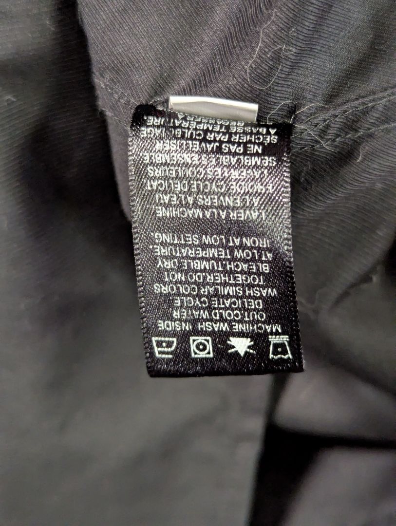 RW&CO. Slim Fit Non-Iron Black Dress Shirt