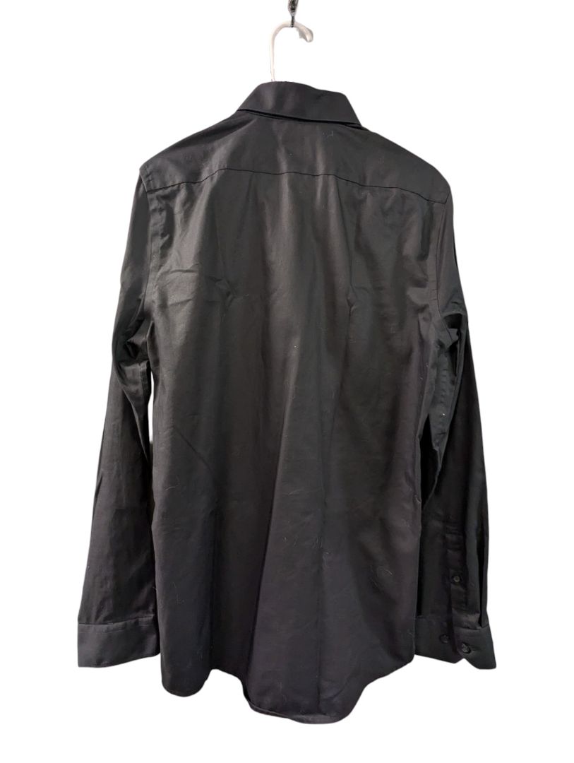 RW&CO. Slim Fit Non-Iron Black Dress Shirt
